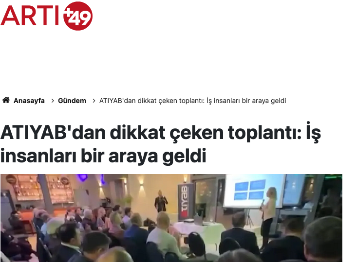 ATIYAB dan dikkat çeken toplantı  İş insanları bir araya geldi