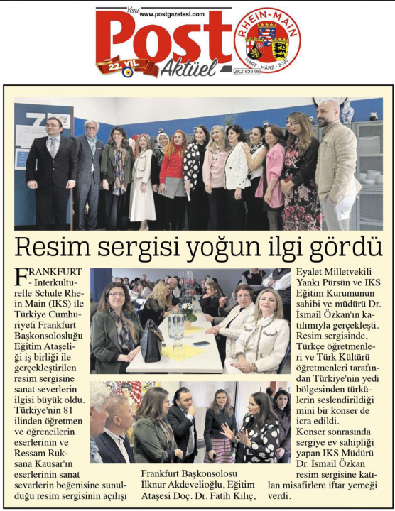 Resim Sergisi - İKS İnterkulturelle Schule Rhein-Main